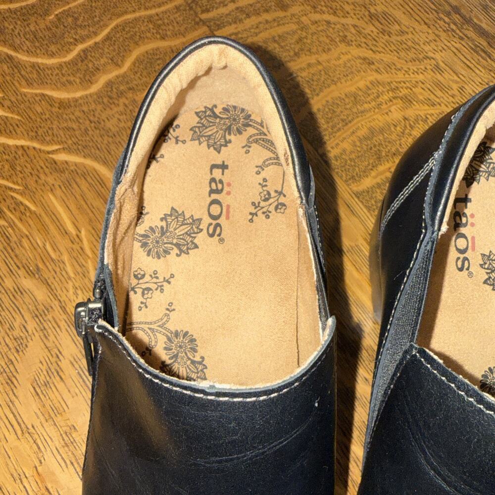 Taos Daily Women’s black leather ankle boots Size 7.5 Excellent Condition - Picture 6 of 16